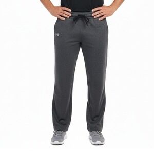 Under Armour Pants Mens L Gray Fleece Lined Athletic Lounge Sweatpants Casual